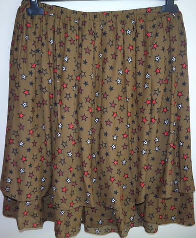 Feestelijke Scotch&Soda Sterren Rok - Bruin - Maat S
