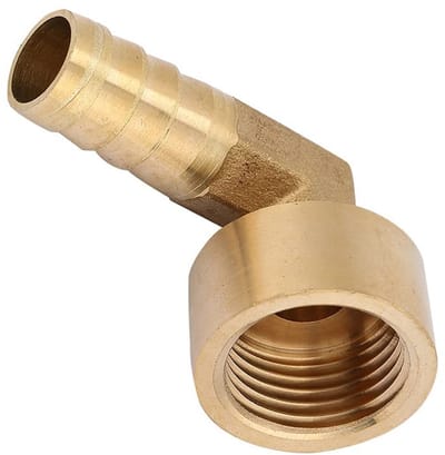 Dailygoods- Elleboog Connector 90 Graden - Messing Snelkoppeling - G1/2 Binnendraad - Waterdichte Verbinding - 12 mm - 45 g Gewicht - Slangkoppeling