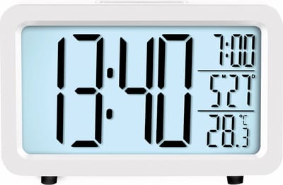 Just a Minute | Wekker| Radio gestuurd| Wit