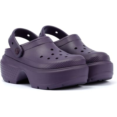 Crocs Stomp damesklompen donker Iris