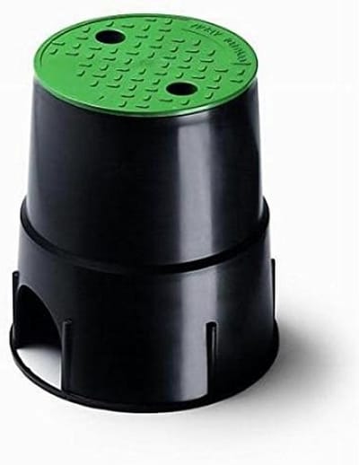 Irrigatie Ventielschacht - Ondergrondse Sprinkler Box - Bescherming Irrigatieventielen - Boutsluiting voor Toegang - 20 x 23 cm - Groen