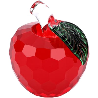 5cm Rode Kristal Fruit Decoratie Facetvormig Fruit Ornament voor Verzameling Vakantie Bruiloft Decoratie 5cm