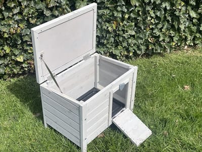 Grizo Konijnenhok Raoul - White Wash - 53x37.5x46cm