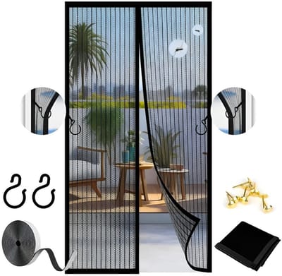 Moustiquaires magnétique - Porte moustiquaire magnétique - 100*210 cm - Magnetisch horgordijn - Magnetische sluiting - Muggen- en vliegenwerend - Geschikt voor terrasdeuren en slaapkamerdeuren - Zwart