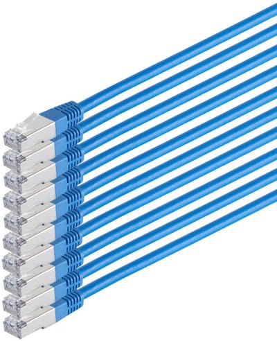 Patchkabel cat 6 S/FTP PIMF HF VE10 blau 1m