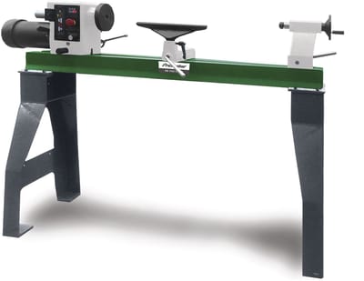 Houtdraaibank max. draaidiameter 408 mm centerlengte 1067 mm 1,5 kW 230V elektronische variabele snelheden Holzstar DB1102VARIO