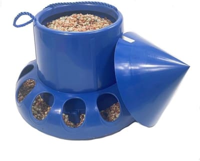 Automatische voederbak - Vogelvoer dispenser - Vogels voeren - Hygiënisch ontwerp - 7 kilogram capaciteit - Naturel