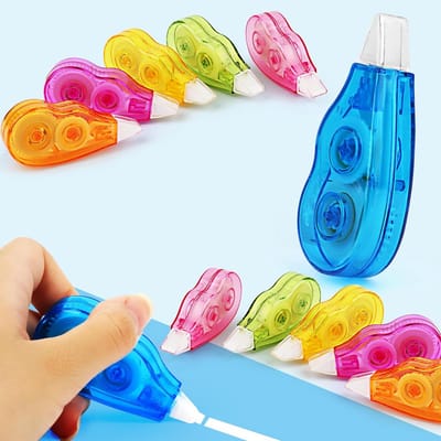 12 stuks mini correctietape voor school en kantoor - 4 m x 5 mm