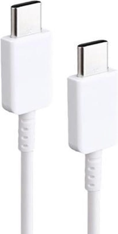 XJ-69 1m 3A USB-C / Type-C naar Type-C TPU-oplaadsynchronisatie-datakabel voor mobiele telefoon (wit)