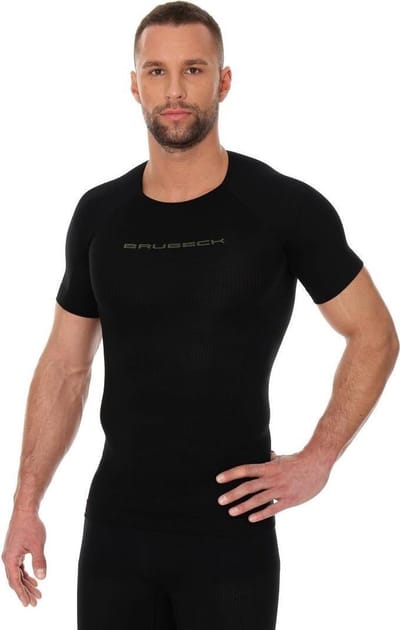 Brubeck 3D BIKE PRO Heren Fietsshirt Korte Mouwen - Thermoregulerend & Vochtafvoerend - Zwart - M