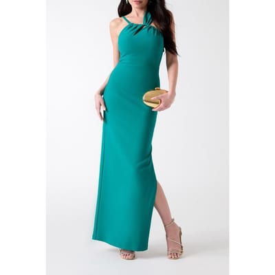 GUESS Zuri Dress Violet Teal Size: 38 | Maxi Dresses Outlet | Dames | Blauw