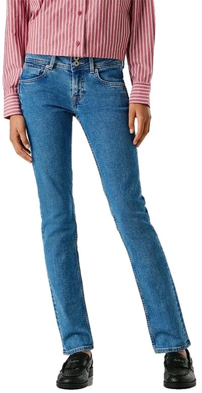 Pepe Jeans Venus Slim Fit Lage Taille Jeans Blauw 31 / 32 Vrouw