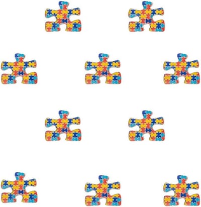 Bewustzijn Jigsaw Puzzel Metalen Badge Revers Pin Broche