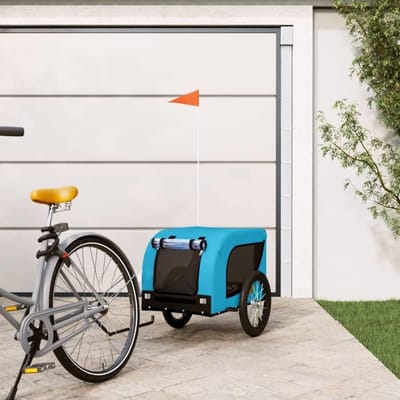 Hondenfietskar - Dierenkar - Comfortabel Vervoer - Robuust Ijzeren Frame - 45 kg Capaciteit - Zwart