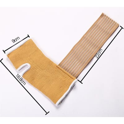 Geweven Elastische Nylon Band Enkelsteun Brace Badminton Basketbal Voetbal Fitness Hielbeschermer beige