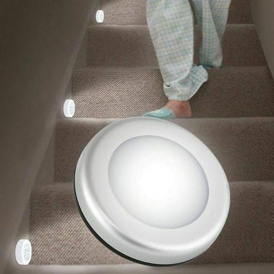 Draadloze LED Wandlamp met Bewegingssensor - Batterijgevoed - Ideaal voor Kast, Gang en Buiten