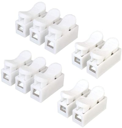 Allecto - 90-delige connectorset - Veerkabel - Voor het verbinden van led-lichtstrips - Wit - Klemblok - Elektrische kabel - Geschikt voor diverse ...