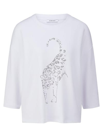 Sweatshirt 3/4-mouwen Van Peter Hahn wit
