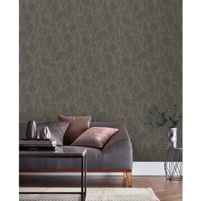 Decoprint Antibes Behang bladeren motief - AN28263   5415058090210   Behang