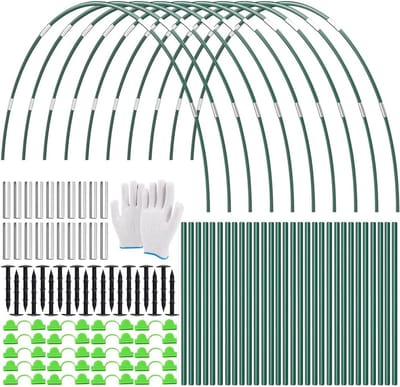 Planten Tunnel Bogen - Kassen Bouwpakket - Moestuin Bescherming - Flexibel Ontwerp - 38cm Bogen - Groen