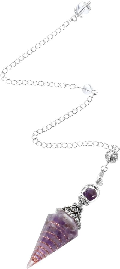 Dailygoods - Kristal slinger met amethyst stenen voor energie balancering en waarzeggerij