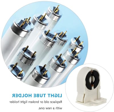 20 stuks lampenhouder voor grafsteen - LED ombouwset voor standaard fluorescente lampen en bruggenlampen