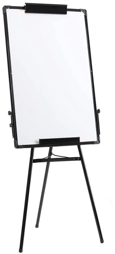 M-Goods Whiteboard op Statief 90x60 cm - Magnetisch Whiteboard - Uitwisbaar - Hoogte Verstelbaar - Conferentiezel