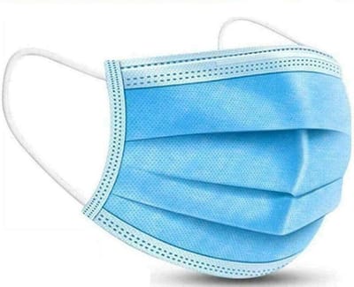 Wegwerp Gezichtsmaskers - 3-laags Maskers - Algemeen Gebruik - Verstelbare Neusclip - 200 Stuks - Blauw
