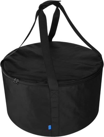 Vuurkorf Draagtas - Ronde Zak - Veilig Transport - Waterdicht Scheurvast - 19 Inch Diameter - Zwart