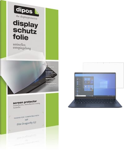 dipos – 2x Matte Beschermfolie geschikt voor HP Elite Dragonfly G2 | Krasbestendige & antireflecterende Screenprotector Ultra-Thin
