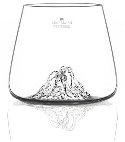 Alaskanmaker - Set van 2 glazen - Topographic - Hallasan / Seoraksan