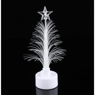 Mini Kleurrijk LED Glasvezel Nachtlampje Kerstboom Lamp Licht Kerstcadeau