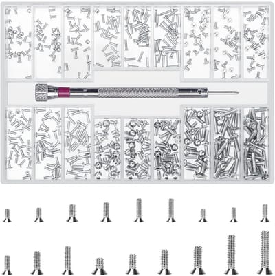 500 stuks Microschroeven Set M1.2 M1.4 M2 Reparatieschroeven voor Bril Horloge Laptop