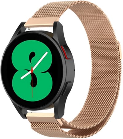 By Qubix - Milanese bandje - Champagne goud - Geschikt voor Xiaomi Redmi Watch 5 Active / Redmi Watch 5 Lite