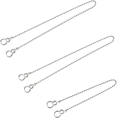 Roestvrijstalen ballchain met S-haak, vaste afvoerstopper en koppeling voor waterkranen, wastafels en badkuipen, accessoires voor keuken en badkamer