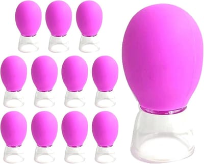 Siliconen Cupping Set - Massage Cups - Ontspanning Therapie - Huidvriendelijk Materiaal - 12 Stuks - Transparant