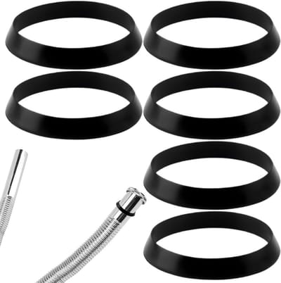 Set van 6 afdichtringen voor keukenafvoer, rubberen afdichtingen, afvoerstoppen, 40mm diameter