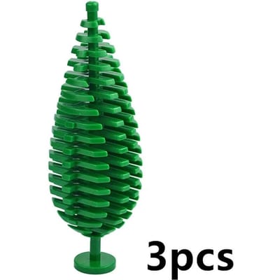 Boom Bloem Weide Natuurlijk Bos Plant 3 Stuks Bouwstenen Dennenstruik Cipres Bevestigingen Jungle Avontuur 3778 Speelgoed