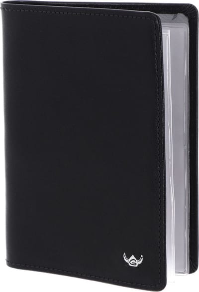Golden Head Leren identiteitskaarthoesje Colorado RFID Protect Ausweishülle 4408 Schwarz zwart