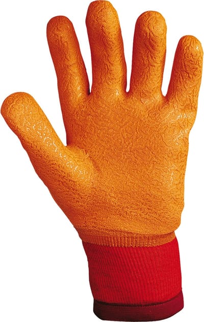 SIR SAFETY POLAR Werkhandschoenen Oranje Tuinhandschoenen 12 Stuks - PVC - Gevoerd Ademend - Lycra Voering