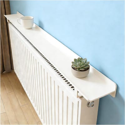Verwarmingspaneel - Radiatorafdekking - Ruimte Maximaliseren - Boorvrije Installatie - 40x15cm - Wit