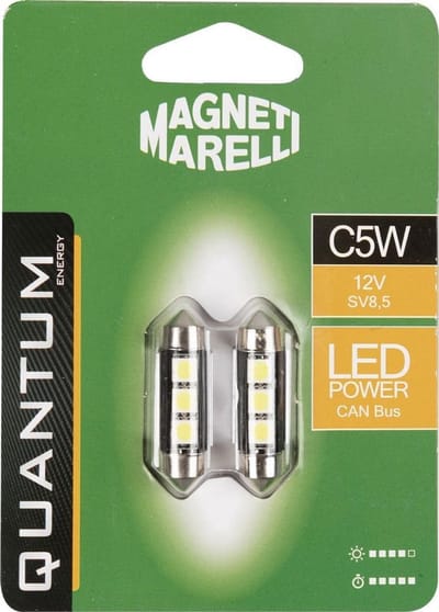 2x Krachtige LED Auto Lampen C5W 12V SV8.5 Interieur en Kentekenplaat Verlichting