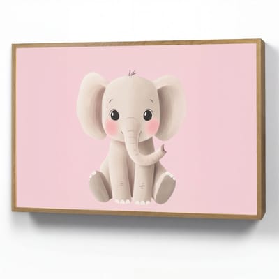 Nachtlampje 100x70 cm - Kinder lamp - Olifant - Baby - Roze - Cartoon - Tafellamp kinderkamer draadloos - Slaapkamer lampje - Bedlamp kinderen - Kinderlampje - Wandlamp babykamer - Nachtlampjes
