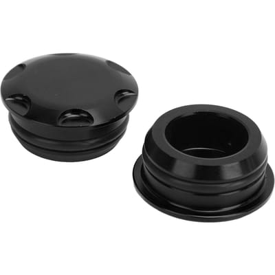 2 stuks Frame Gat Plug Dop Cover Aluminiumlegering Decoratieve Frame Gat Schroefdop Cover voor 400 250 black