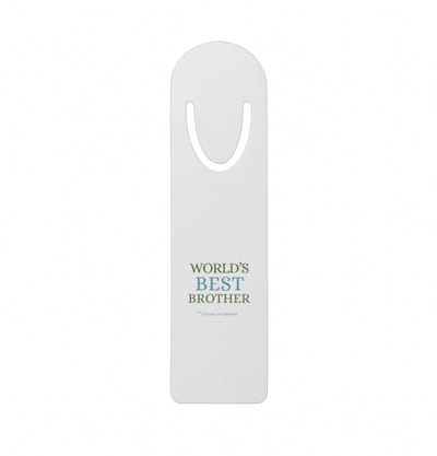 Hacebo® - World's best brother metalen boekenlegger - Broer - een broer - verjaardagscadeau - cadeau voor broer - gift - kado Bladwijzer boekenleggers - 12.7 cm x 3.2cm