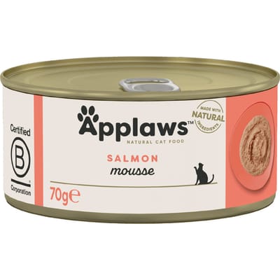 6x70g Mousse Zalm Applaws Kattenvoer