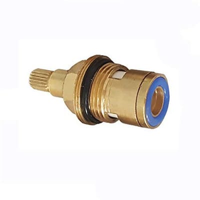 Allecto - Keramische schijf cartridge ventiel - Vervangingsonderdeel - Geschikt voor badkamer en keuken - J-type dubbele schroefdraad - Messing - 2...