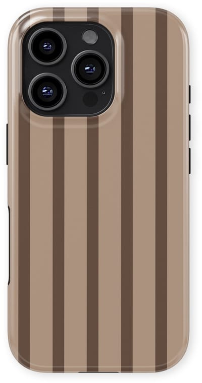 DripCase Gestreept Hoesje geschikt voor iPhone 16 Pro | Backcover met Mag | Stripes Motief | Trendy Case geschikt voor iPhone 16 Pro met Strepen Truffle Touch