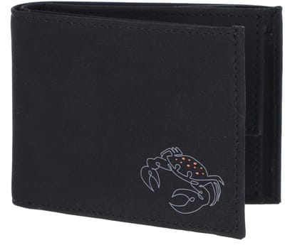 oxmox portemonnee New Cryptan RFID Protect Pocketbörse Crab Print Grey Black zwart