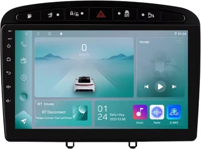 Autoradio met bluetooth - Carplay - Voor Peugeot 308/ 308SW/ 408 (2012-2020) - Geschikt voor Apple en Android - Stereo - Navigatie - Navigatiesysteem auto - 1GB 32GB